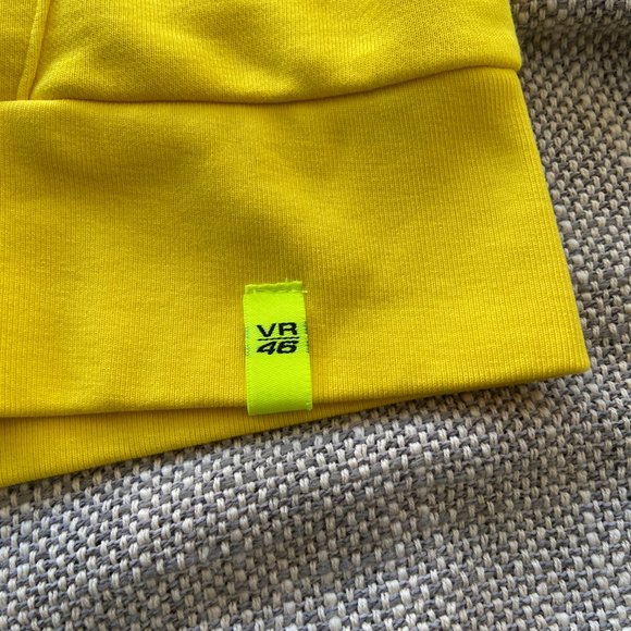 Valentino Rossi VR46 The Doctor Moto GP US XL Yellow Zip Hoodie Men’s sz XXL - Picture 6 of 12